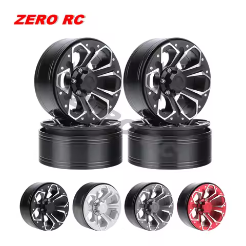 HD Aluminum Rock Rc 1.9 Beadlock Wheel Rims 113g/Pc For 1:10 Truck Crawler Axial SCX10 II III CAPRA 