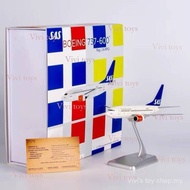 {{Vivi toys }} NG Models 1/200 Metal Airliner B737-600 Nordic Airlines LN-RPG Finished Product Model