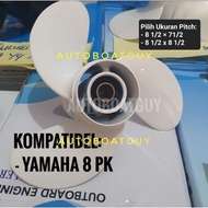 MESIN Propeller for Yamaha 6 / 8 / 9.9 PK / HP Outboard Engine