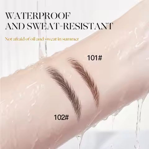 4 Point Eyebrow Pencil 4 Prong Tip Eyebrow Pen 4 Fork Eyebrow Pencil Waterproof Liquid Eyebrow Penci