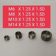 ( M6/M8/M10/M14 ) 100% STEEL SPRING BUSH BENANG / THREAD REPAIR INSERT