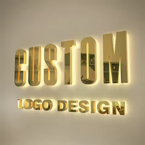 custom logo sign, 3d custom metal letters reception sign, LED channel letters, backlit sign,custom s