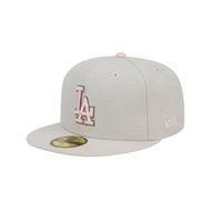 Mother's Day Los Angeles Dodgers 59Fifty Fitted Cap - Stone/Pink Fashion Exquisite Embroidery Men's 
