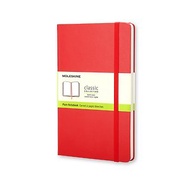 MOLESKINE 經典紅色硬殼筆記本 - L - 空白 - 燙金服務