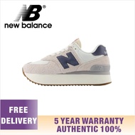 New Balance NB รองเท้าเพิ่มความสูงพื้นหนากีฬาใส่สบายแมตช์ชุดง่ายสำหรับผู้หญิงรุ่นใหม่ปี2024 WL574ZQA