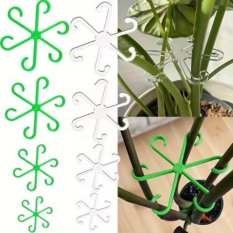 4Pcs Climbing Plants Support Clips Flower Stem Collection Fixing Rack Climbing Support Frame for Cli