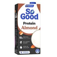 澳洲Sanitarium SO GOOD 蛋白杏仁奶 1L #2805949(啡色) SO GOOD PROTEIN ALMOND UHT #新舊包裝隨機發貨