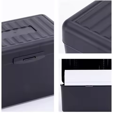 Business Card Holder 300 Cards Plastic Name Card Index Card Holder Box