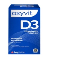 OXYVIT D3 1000 BOTTLES CONTENTS 60 - Vitamin d3 1000 iu maintains body immunity