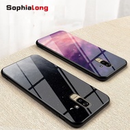 Casing Samsung Galaxy J8 2018 J7 2017 Pro J730 Phone Cases hard tempered glass Cover Samsung J7 Plus C8 Covers