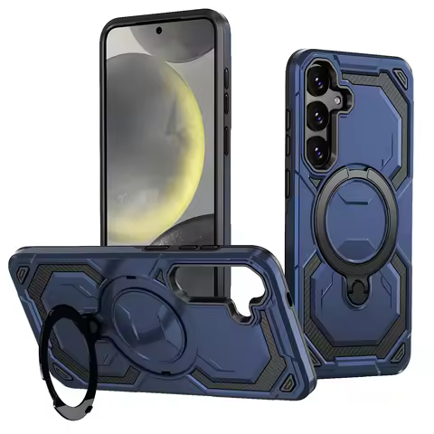 Heavy Duty Armor For Magsafe Magnetic Case For Samsung S25 S24 S23 Plus FE S22 Ultra A56 A36 A26 A16