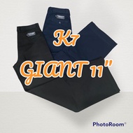 K7 Giant ปลายขา 11" ผ้าเวสปรอยท์ สีดำ กรม เอว 28" - 36" By G.O.A.T.