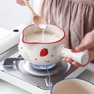 Instant noodle pot Selected Net Red Sun Style Milk Pot Ceramic Household Non-Stick Pot Porridge Inst