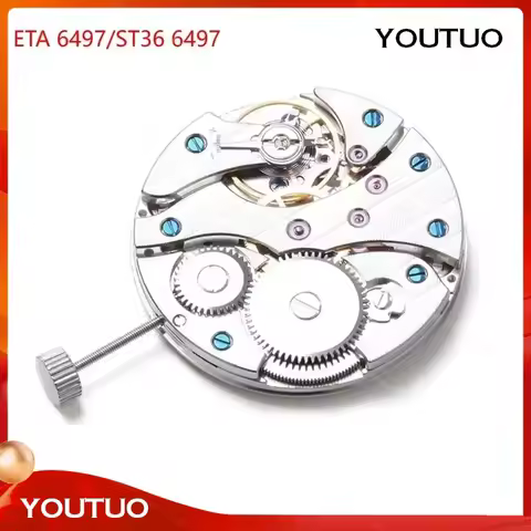 for ETA 6497 Watch Movement for Seagull ST36 6497 17 Jewels Mechanical Hand Winding Watches Accessor