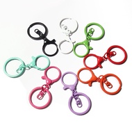Color Keychain Lobster Chain Painted Zinc Alloy Keychain Bag Pendant Chain DIY Keychain