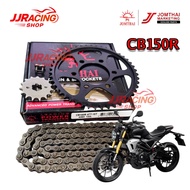 JOMTHAI โซ่สเตอร์ CB150R ทุกรุ่น / CBR150 (2019 ขึ้นไป) ตรา พระอาทิตย์ แท้ 428 (รุ่นหนา) 15T-47T-13