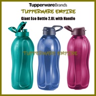 Giant Eco Bottle 2L with Handle Tupperware Travel Bottles BPA FREE Bottle Botol Air Tupperware