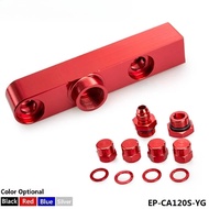 Billet Aluminum Assembly Twin Fuel Pump Outlet Manifold for EPMAN 044 Fuel Pump for BMW E39 Android