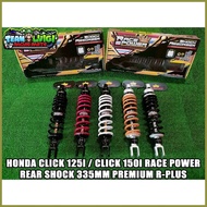 ✆ ☇◑ ❁ RACE POWER HONDA CLICK 125i / CLICK 150i REAR SHOCK 335MM PREMIUM R-PLUS