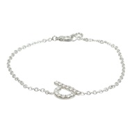HERMES 18K白金Finesse Bracelet鑽石項鍊