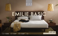 Elle Decor ที่นอนยางพาราแท้ สเปคแน่นสบาย รุ่น Emilie Basic หนา 8 นิ้ว ฟรีของสมนาคุณตามขนาดที่นอน ส่ง