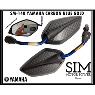 Side Mirror HONDA YAMAHA CARBON Y15 LC135 RS150 EX5 WAVE KRISS DASH NVX RS150R Y16ZR NOUVO EGO W125 