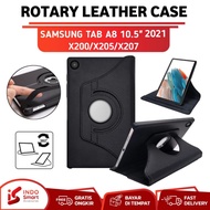 Samsung Tab A8 10.5" Case | Samsung Tab A8 LTE | X205 X200 Casing Rotary Flip Cover Leather Standing