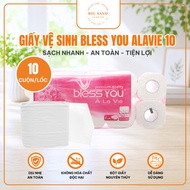 [Combo 2 LOTS] Lot of 10 Rolls of PINK Bless You Toilet Paper 2 Ply - Genuine Toilet Paper Toilet Ro
