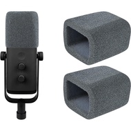 Flocked Windscreen for Fifine AmpliGame AM8 Microphone, Mic Cover Pop Filter Windproof Muff - Grey