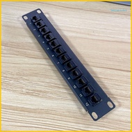 BTM CAT5e 12 Port Patch Panel Supports Back CAT5e Unshielded for w Coded T568A B Wiring for RJ45  Ca