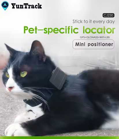 Pet Dogs Mini 4G GPS Tracker Kids Valuables Locator Sound Anti-Lost Tracking Shock Move Start Stop S