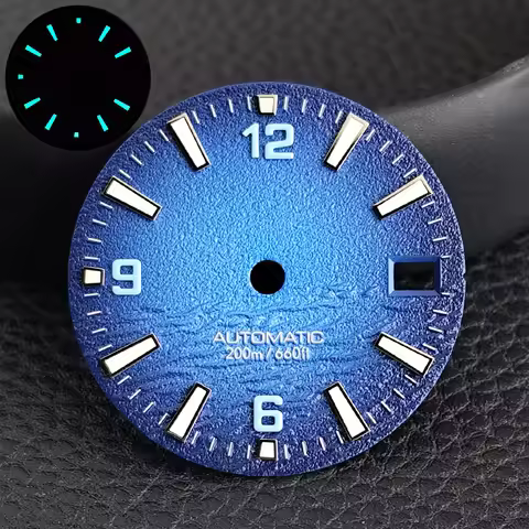 Single Calendar Watch C3 BW9 Luminous Dial 28.5mm Diameter Modified for NH35 NH36 Movement Watch Par