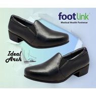 Footlink Medical Health Shoes / TH 6676 / WMEN SHOES / BLACK SHOES WITH HEEL / KASUT KERJA