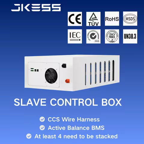JKESS HV-B6U 64S/80S/128S/192S/256S High Voltage Slave Battery Box Kit Active Balance LiFePo4 16S HV