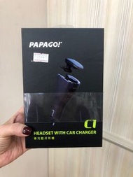 PAPAGO車充藍芽耳機
