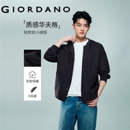 GIORDANO MEN Waffle hooded jacket 13076223