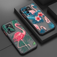 Matte Phone Case Skin Feeling Esthetic Style Flamingo Green For Vivo S1 S5 S6 S9 S9E T1 Z1 Z6 V11I V5 V23E V20SE X21UD X70 X60 PRO PLUS 5G Y91 Y93 Y91C IQOO5 IQOO7 IQOO NEO3  NEO5