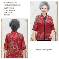 Wealthy Cheongsam Baju Imlek Baju Mama Baju Nenek Baju lansia