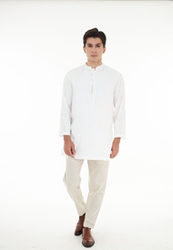 East India Company Kian Long Sleeve Jacquard Embroidered Long Kurta Shirt
