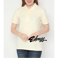 Cream Women's Polo Shirt / Woman Polo Shirt / Lady Polo Shirt / Women's Collared Shirt / Collared Sh