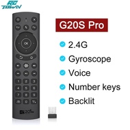 G20S PRO Voice Remote Wireless Replacement Remote Keyboard With 6 Axial Gyroscope IR Learning Air Fly Mouse Compatible For Android H96 MAX TV Box