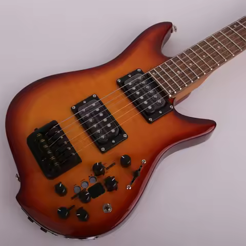 Silent electric guitar built in effect portable travel