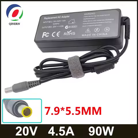20V 4.5A 90W 7.9*5.5mm 8 Pin AC Laptop Adapter For ThinkPad Yoga T6 R6 Z6 X6 X200 X300 3000 C100 T60