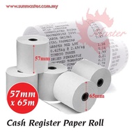 57mm x 65m x 12mm Paper Roll (1r)