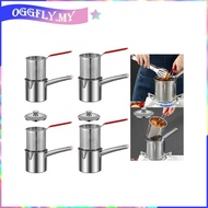 [oggfly] Deep Fryer Pot with Universal Strainer Deep Fryer for Dining Room