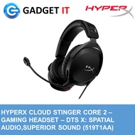 HYPERX CLOUD STINGER 2 – WIREDGAMING HEADSET – DTS X: SPATIAL AUDIO,SUPERIOR SOUND (519T1AA)