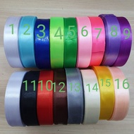 25 Yards Premium Quality Satin Ribbon 20mm / Reben Satin Kain 20mm , 25 yards