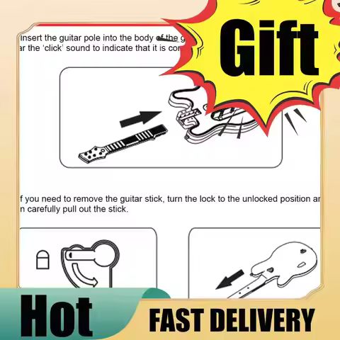 Wireless Guitar Controller Console Remote Joystick Guitar Handle Game Guitar for Wii Guitar Hero and