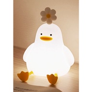 Flower Duck LED Mood Lamp – Cute Duck Night Light with Timer, Rechargeable Bedside Lamp
