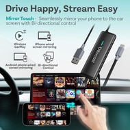 Ottocast Mirror Touch 原車有線CarPlay轉無線 支援手機鏡像反控 iPhone Android投屏 車機屏幕觸控 CarPlay轉接器